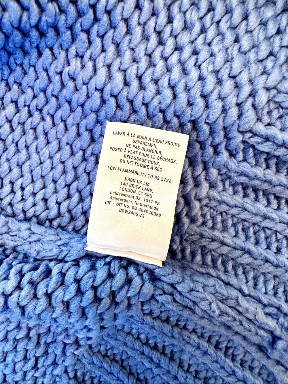 Maeve Anthropologie Cloud Cardigan blue and white size 1X - Picture 8 of 9